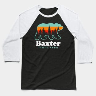 Baxter State Park Bear Maine Camping Baseball T-Shirt